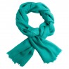 Türkisfarbener Pashmina-Schal in Diamantwebung