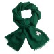 Dunkelgrüner diamantgewebt Pashmina-Schal