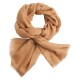 Karamellfarbener Pashmina-Schal in 2-Lagen-Twill