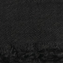Anthrazitfarbener Pashmina-Schal gewebt in 2-Lagen-Twill