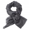 Dunkelgrauer Pashmina-Schal in doppelfädigem Twill