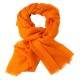 Orangefarbener Pashmina-Schal in doppelfädiges Twill