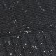 Beanie aus schwarz meliertem Kaschmir